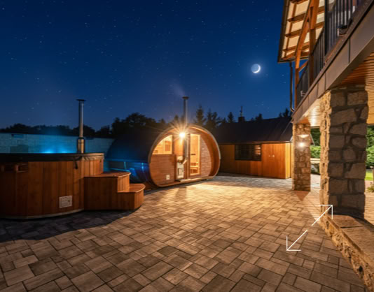 sauna v noci