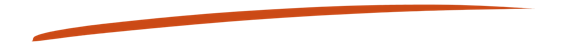 A thin, curved orange line on a white background.