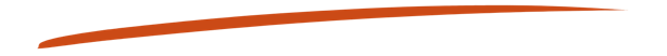 A curved orange line on a white background.