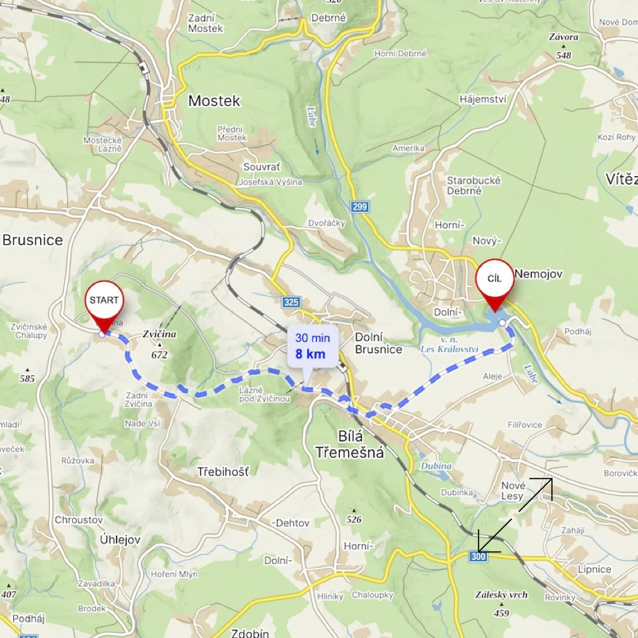 A picturesque A-frame wooden cabin set amidst lush mountains and blue skies.