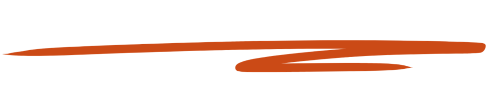 A red, abstract, curved line on a white background.